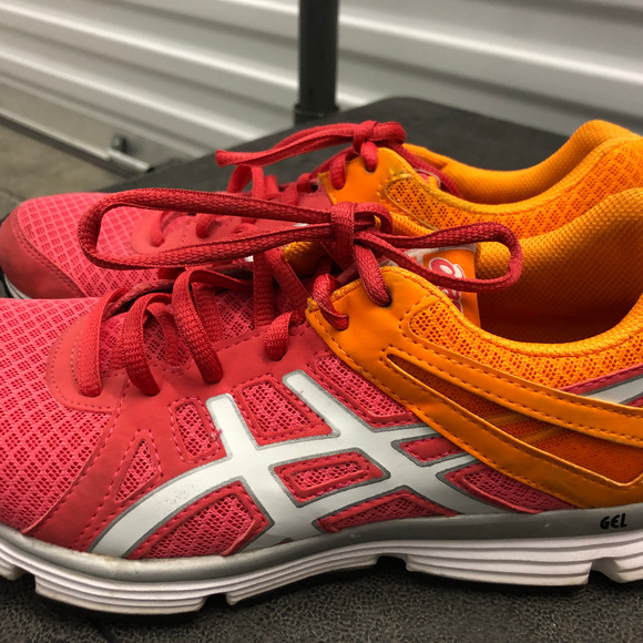 womens asics orange